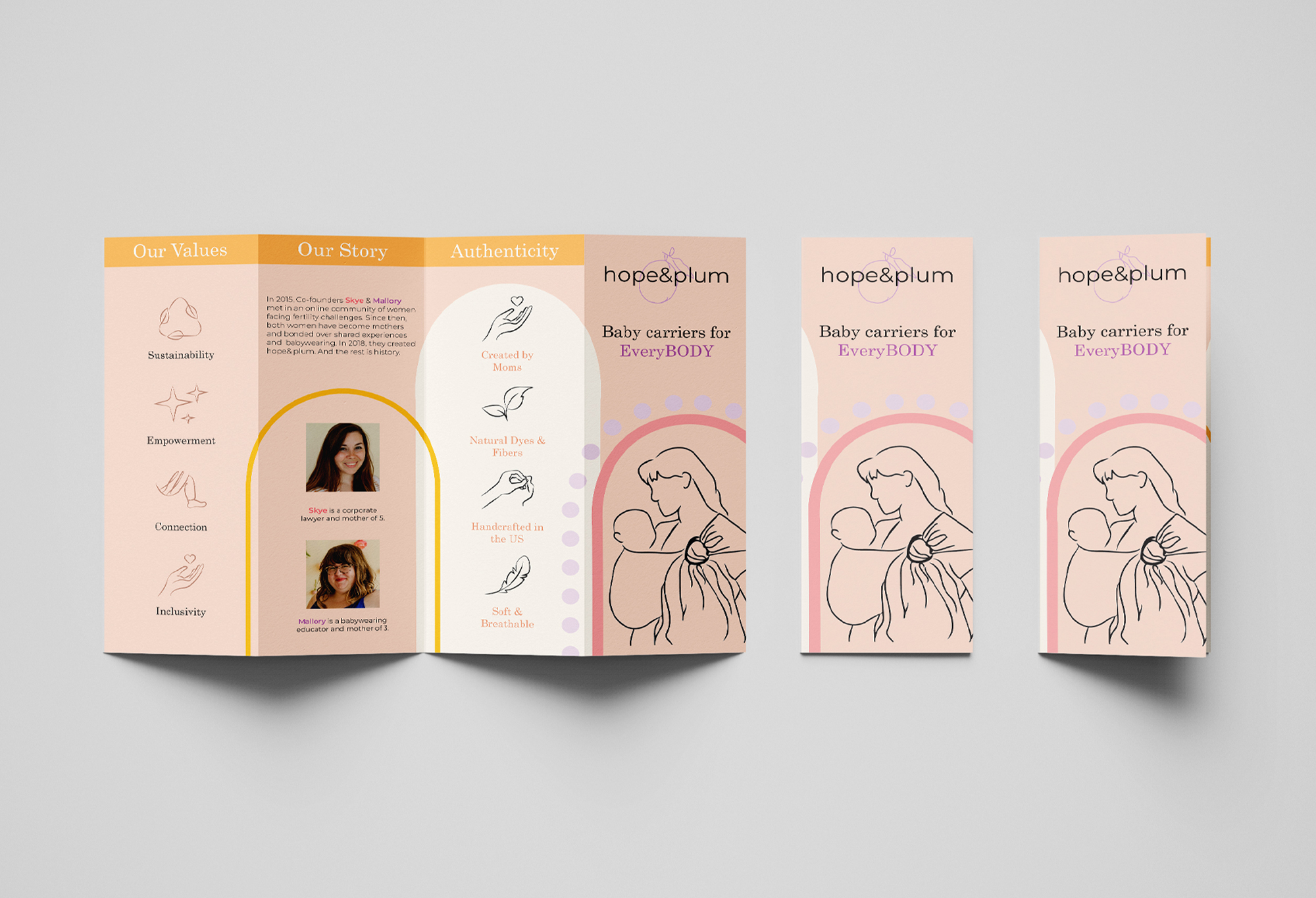 pink brochure