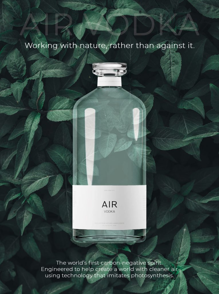 A vodka bottle