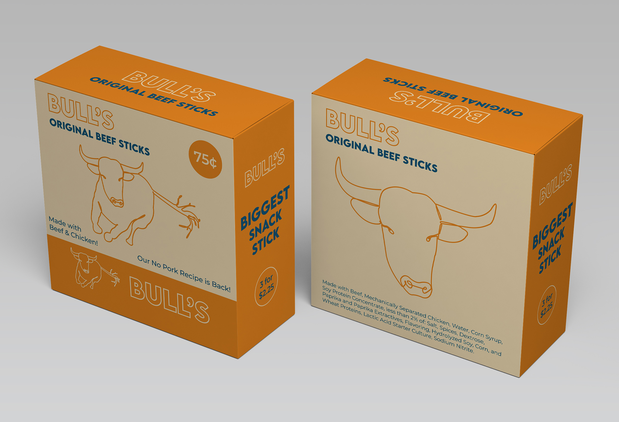 Two boxes of beef sticks