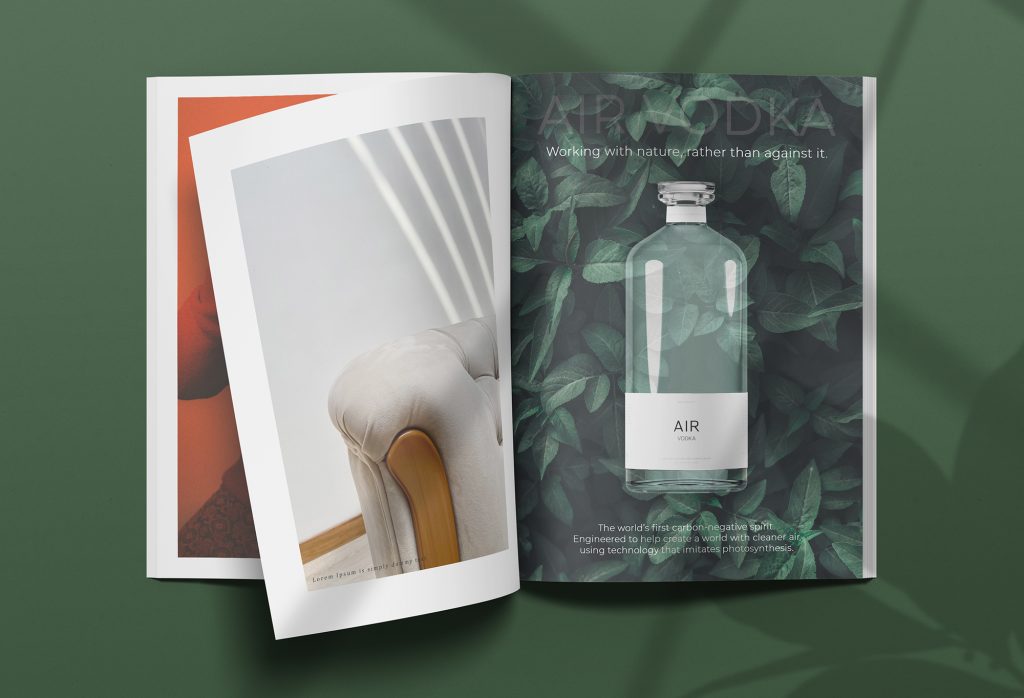 a magazine ad