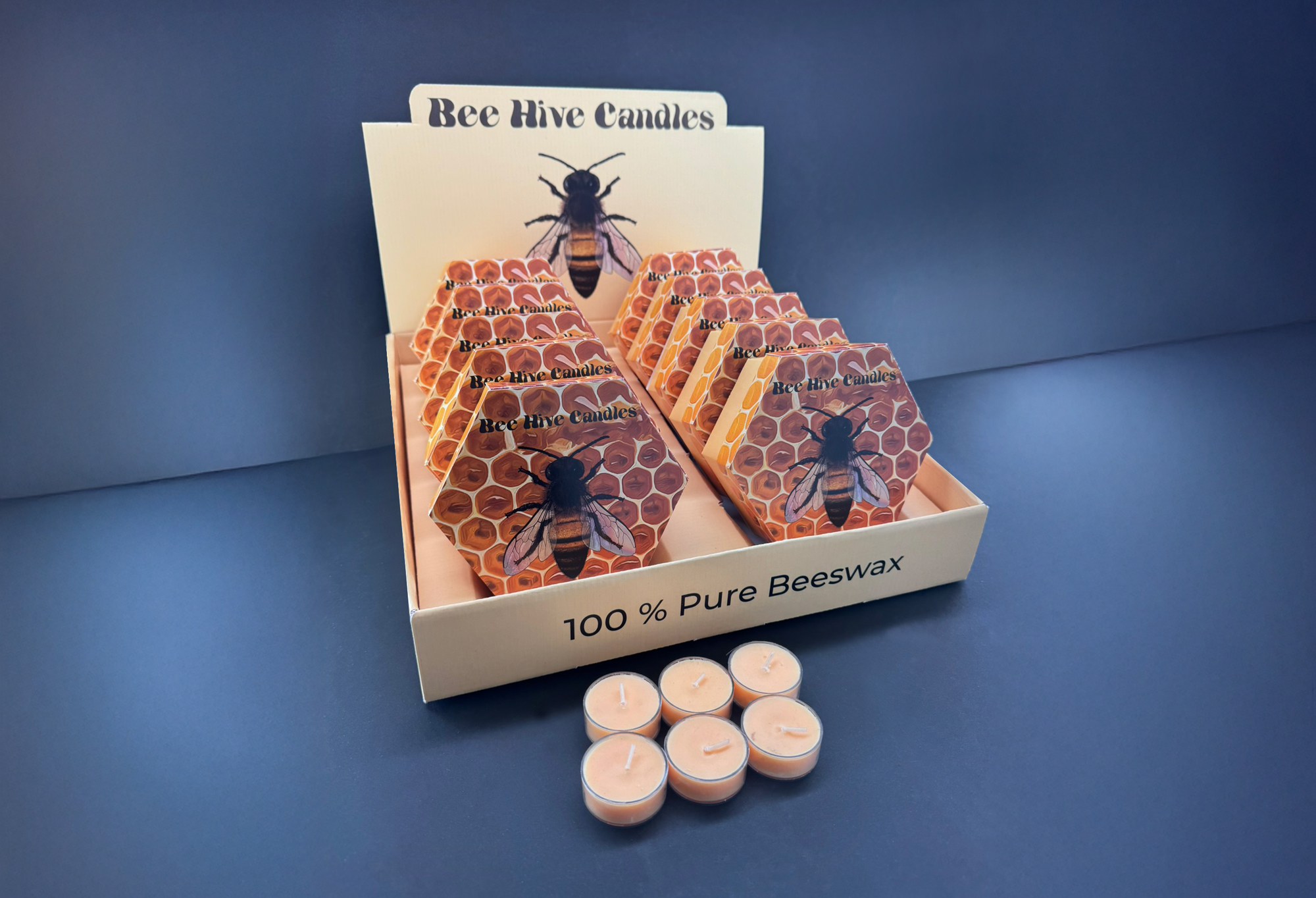beehive candle packaging