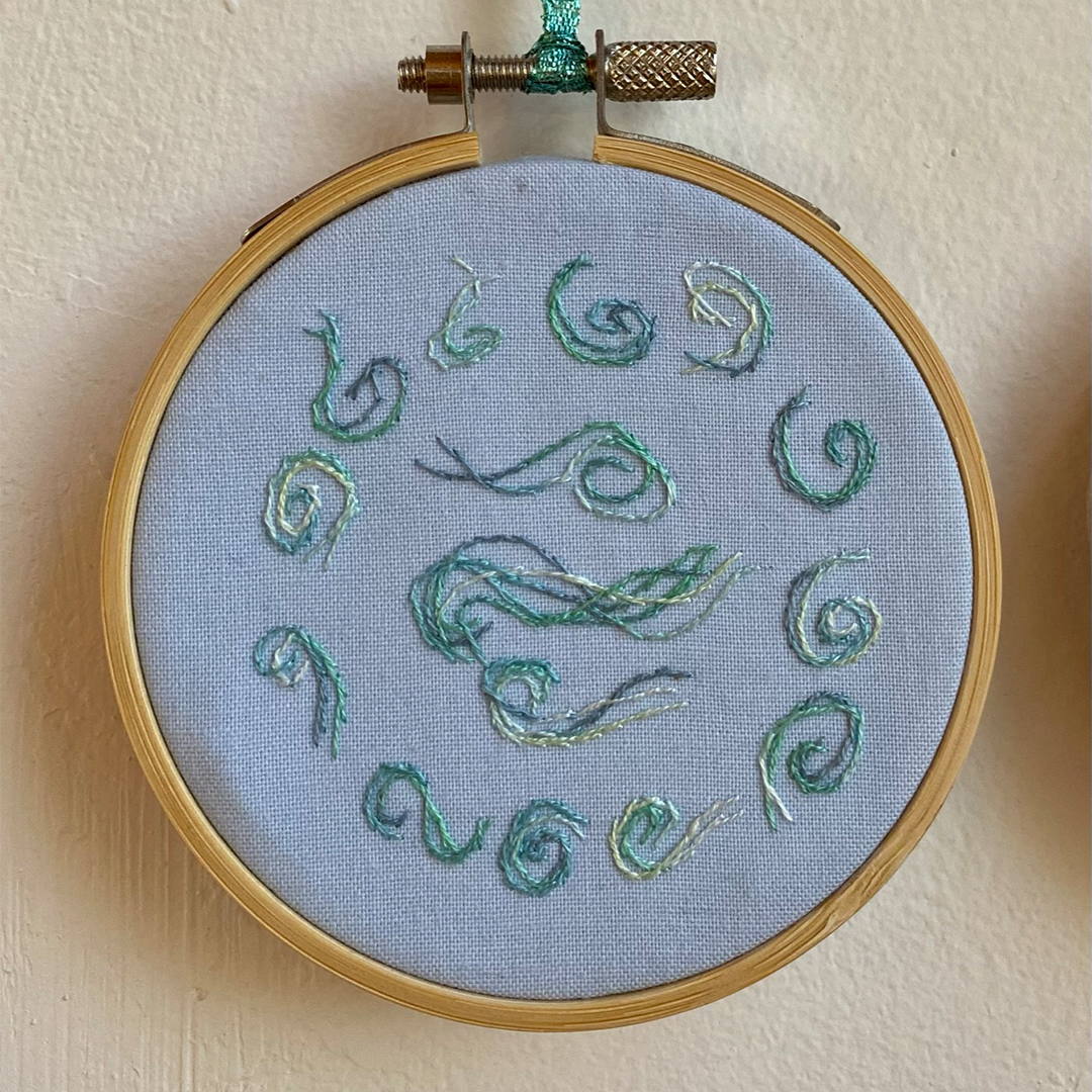 an embroidery of wind
